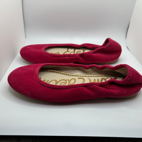 Sam Edelman Fritz Women's Size 5.5 M Pink Suede Leather Ballet Flats Shoes - Picture 5 of 11